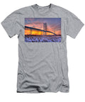 Ambassador Bridge Sunrise 1 16 2012 Detroit Mi Nicholas Grunas T-Shirt