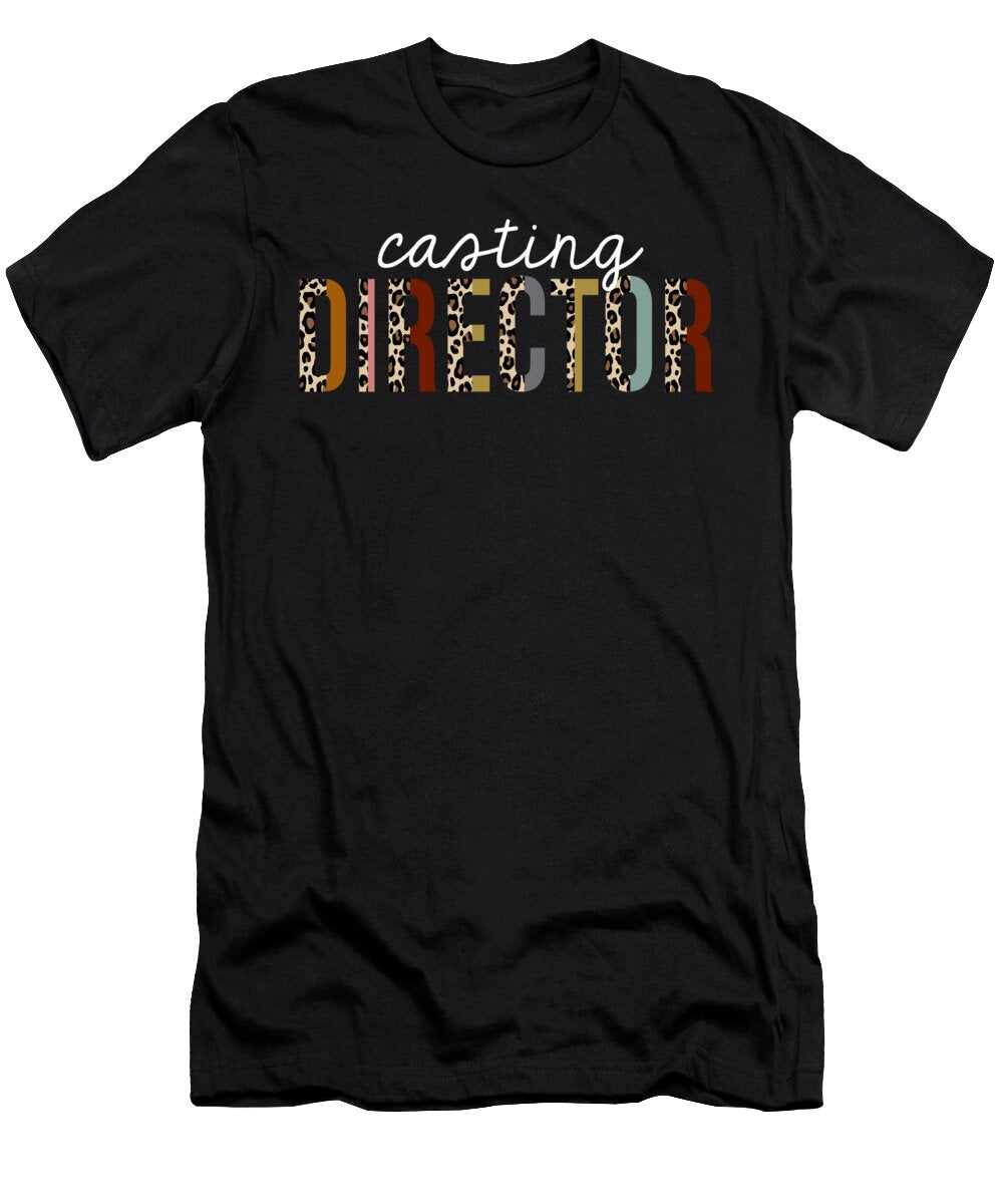 Casting Director Leopard Print Funny Appreciation Jensen Cena T-Shirt