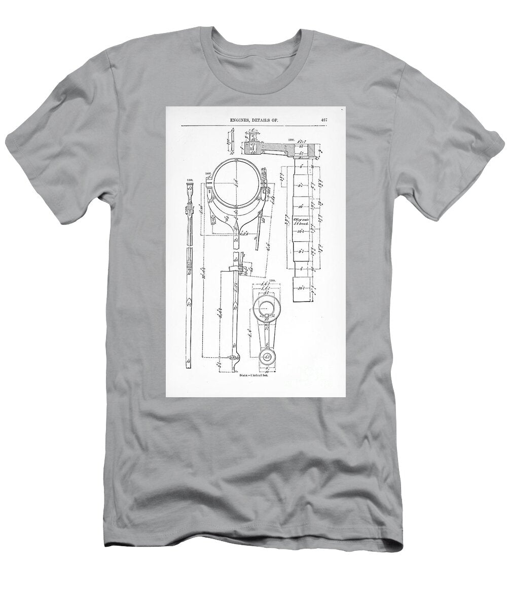 Details of an Engine G1 Historic Illustrations T-Shirt