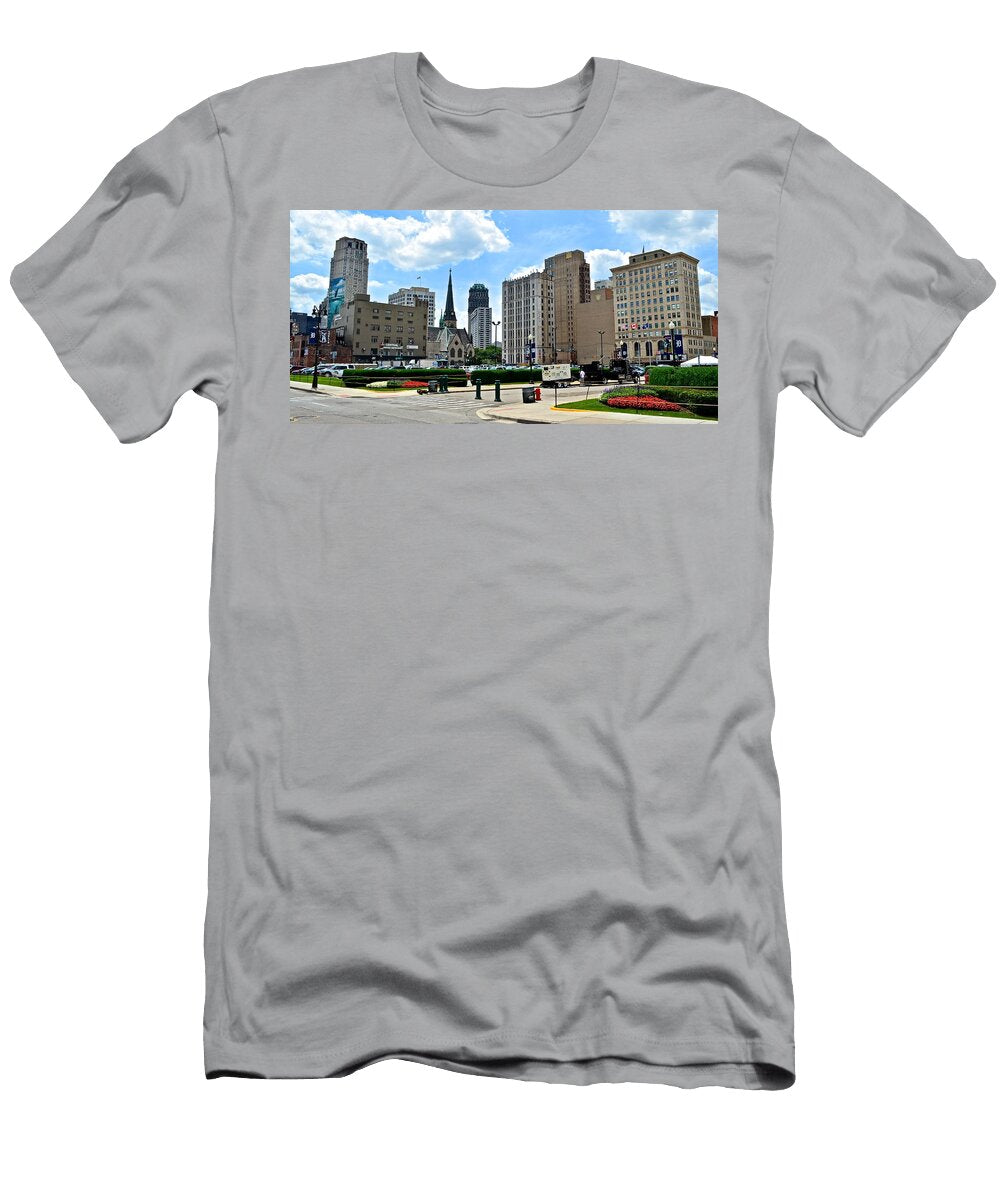 Detroit As Seen From Comerica Frozen in Time Fine Art Photography T-Shirt
