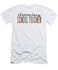 Elementary School Teacher Leopard Print Funny Jensen Cena T-Shirt