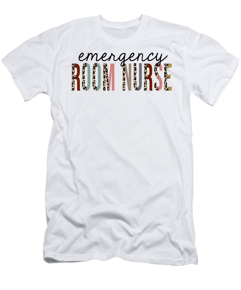 Emergency Room Nurse Leopard Print Funny Jensen Cena T-Shirt