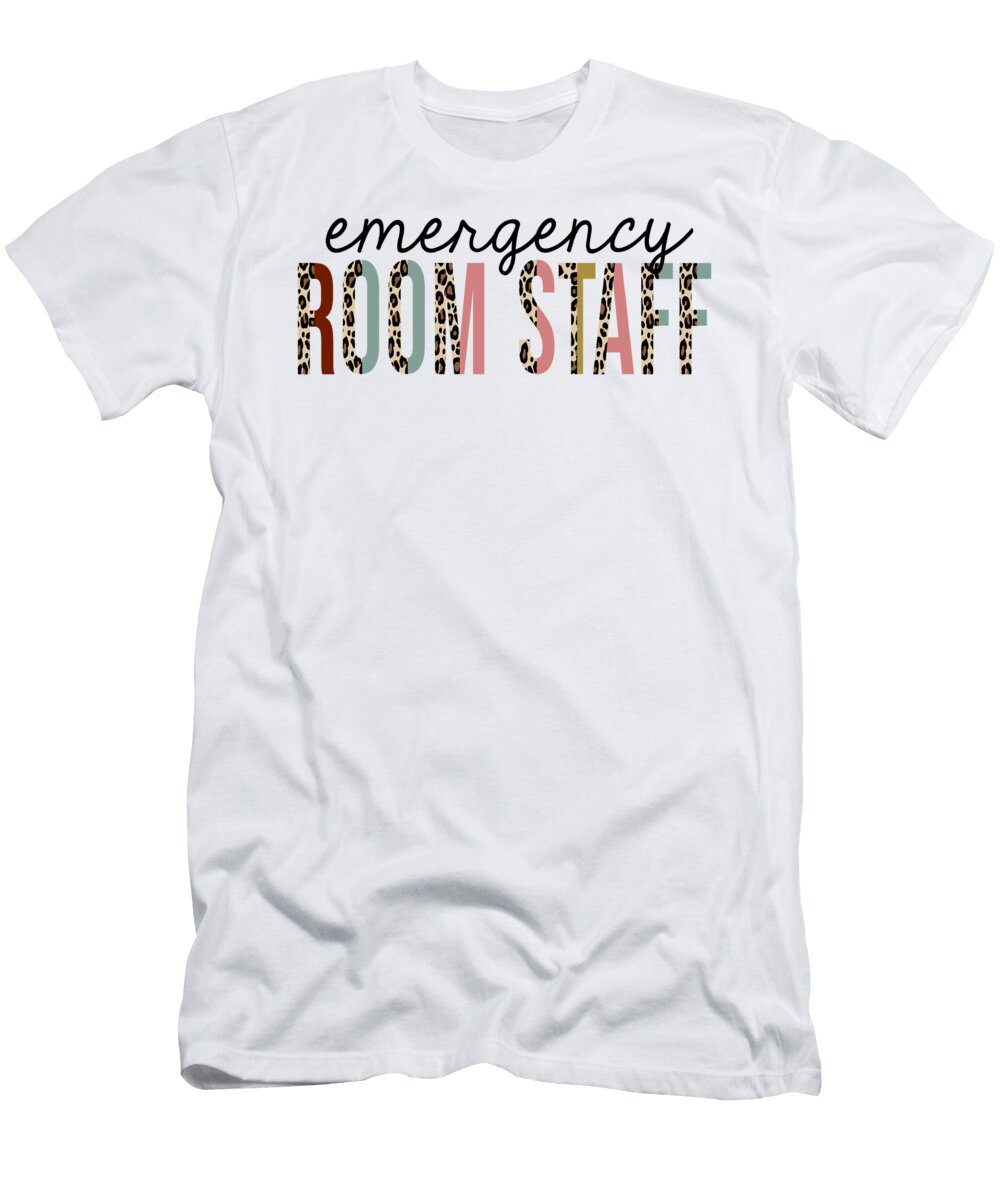 Emergency Room Staff Leopard Print Funny Jensen Cena T-Shirt