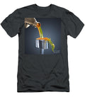 Fresh New Orange Motor Oil Pouring From a Bottle Gualtiero Boffi T-Shirt