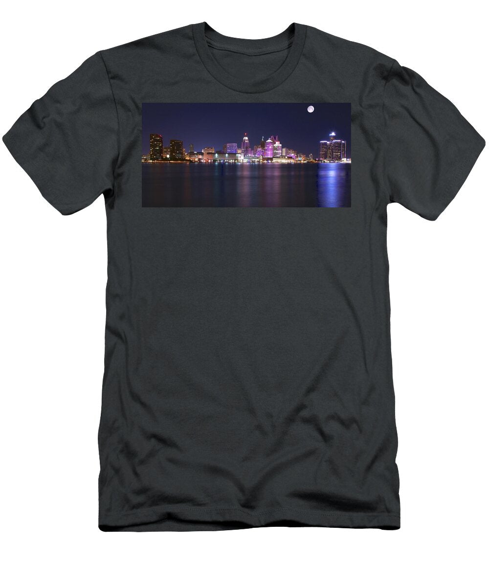 Full Moon Panorama Frozen in Time Fine Art Photography T-Shirt