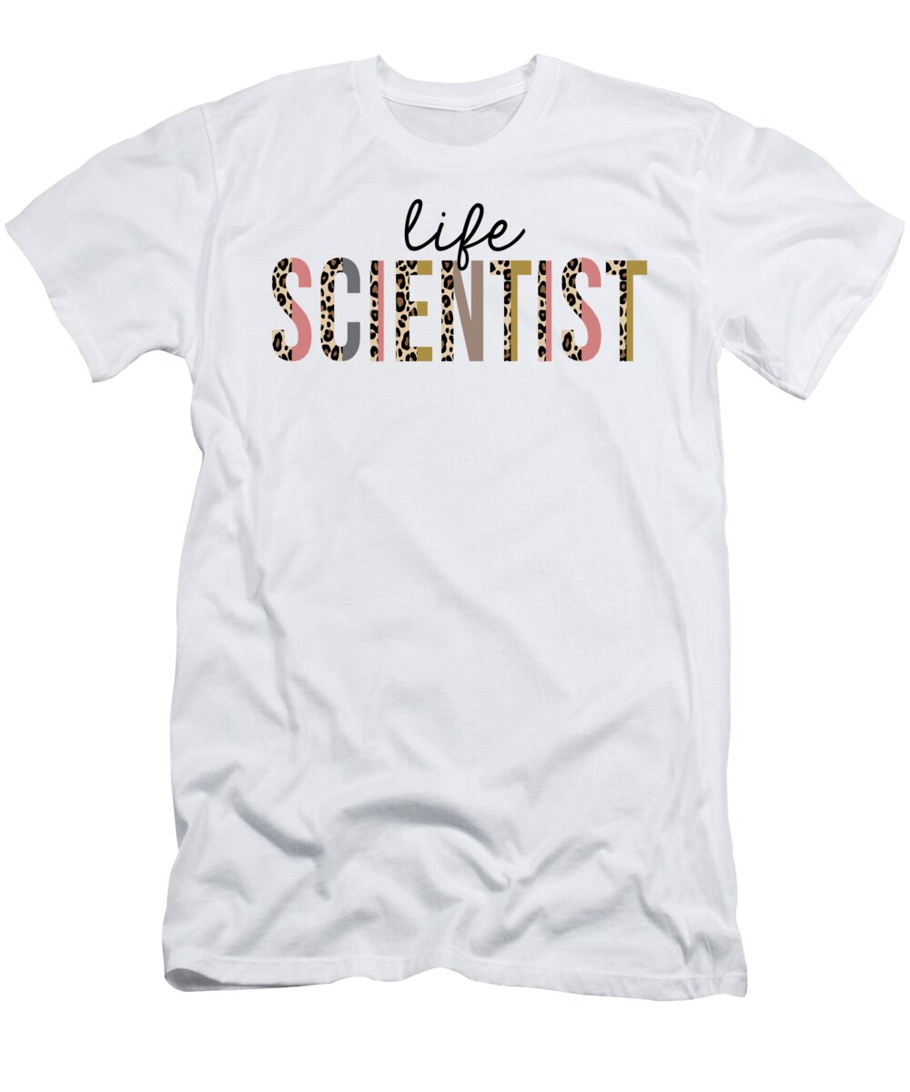 Life Scientist Leopard Print Funny Jensen Cena T-Shirt