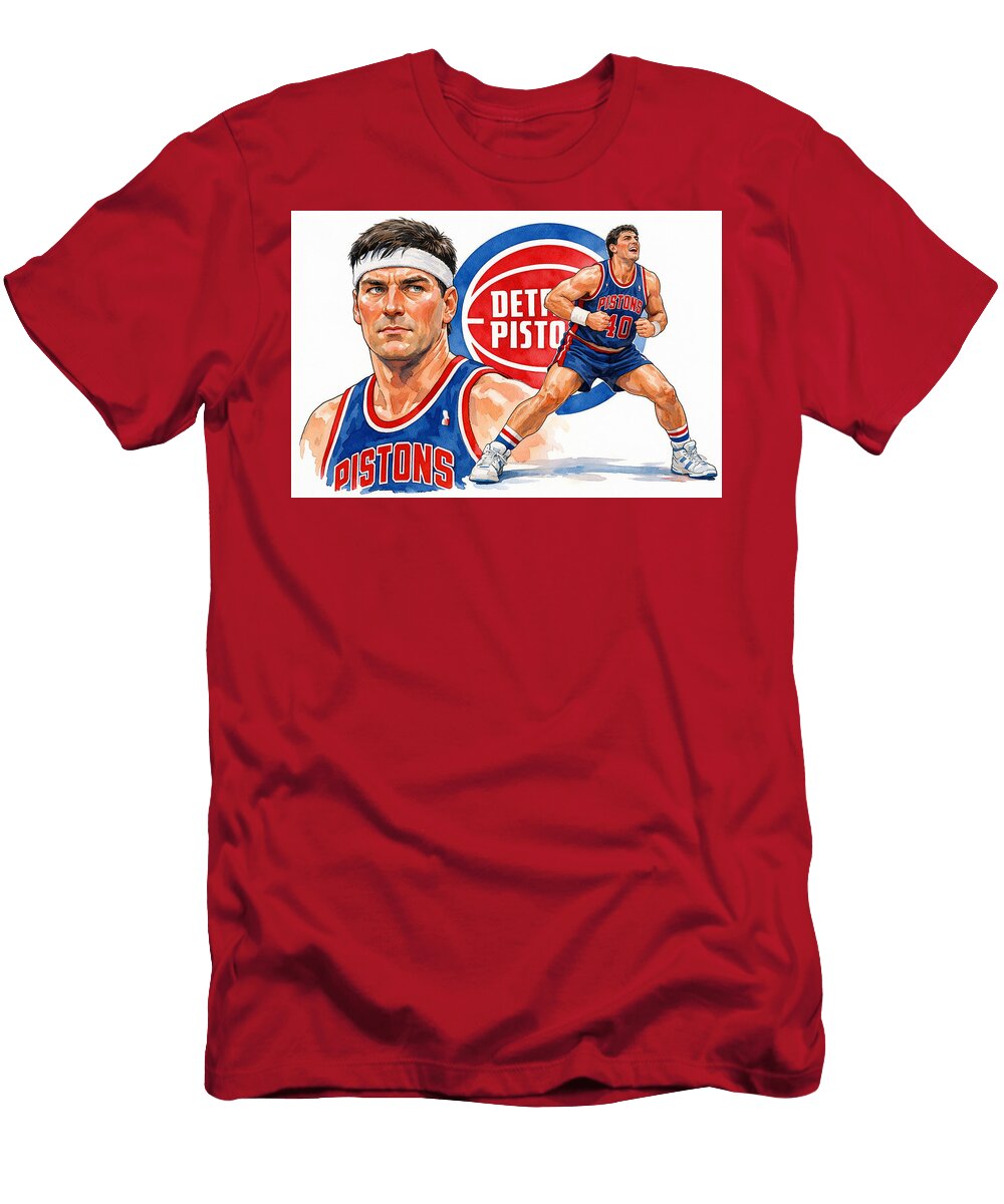 Pistons Legend Bill Laimbeer 1982 1994 All Sports T-Shirt