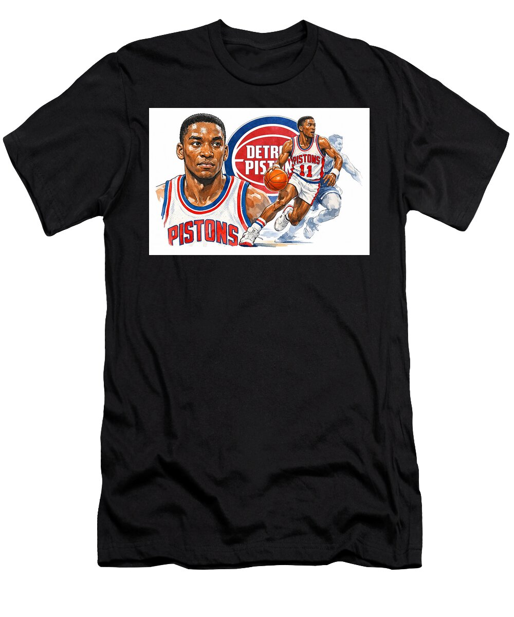 Pistons Legend Isiah Thomas 1981 1994 All Sports T-Shirt