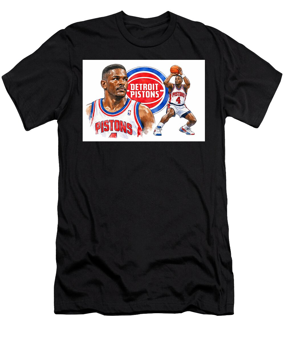 Pistons Legend Joe Dumars 1985 1999 All Sports T-Shirt