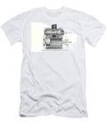Steam Engine Piston Valve Cylinder Sectional View Diagram As2 Historic Illustrations T-Shirt