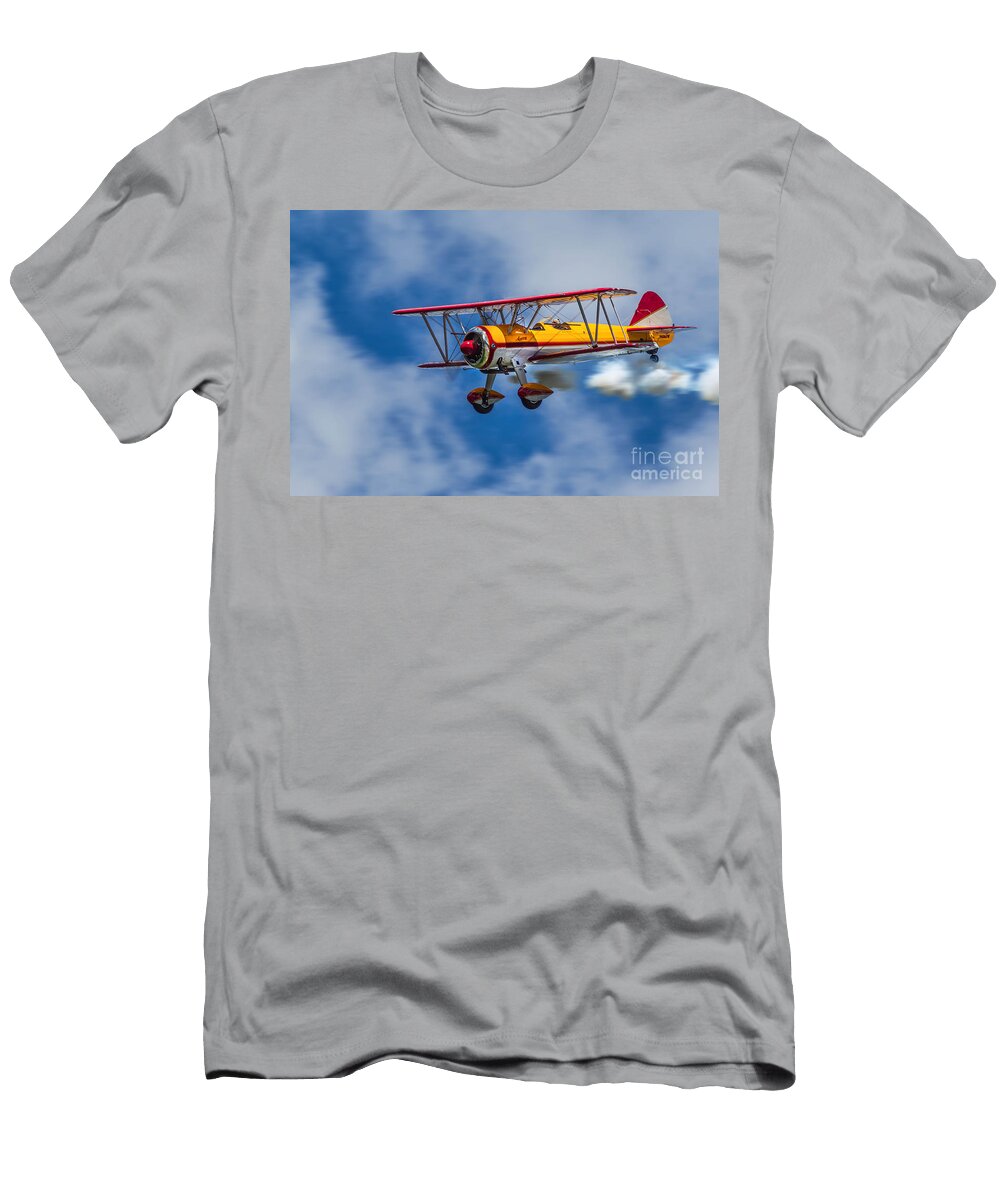 Stearman Biplane Jerry Fornarotto T-Shirt