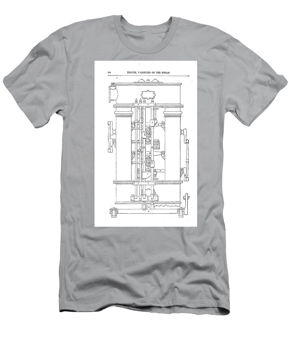 Varieties of Steam Engines G10 Historic Illustrations T-Shirt