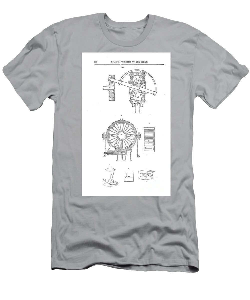 Varieties of Steam Engines G2 Historic Illustrations T-Shirt