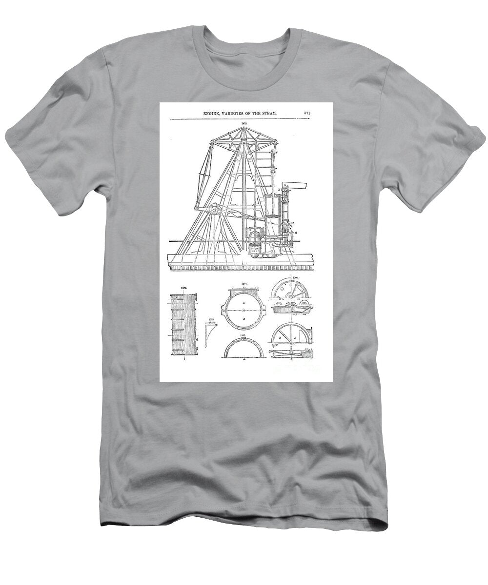 Varieties of Steam Engines G3 Historic Illustrations T-Shirt