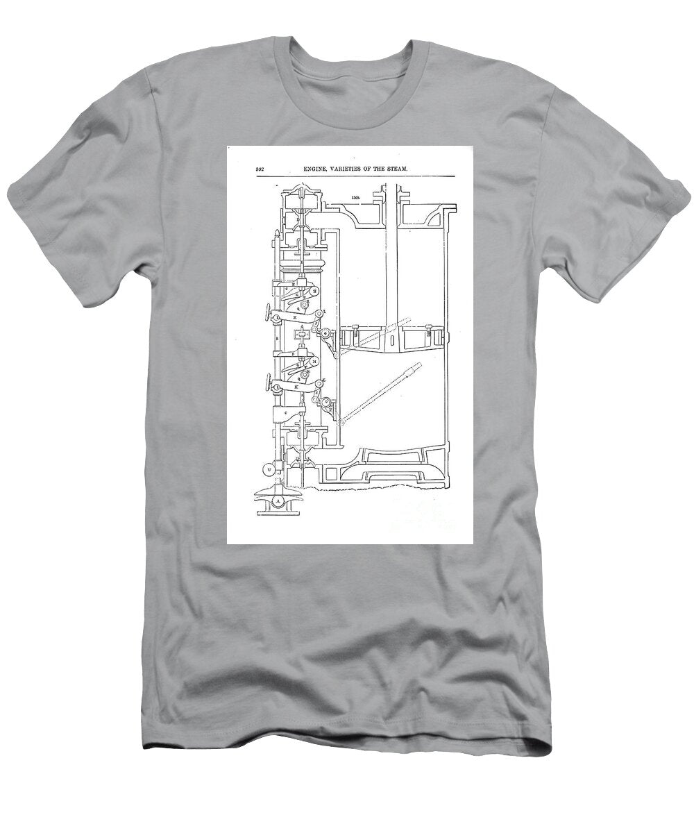 Varieties of Steam Engines G9 Historic Illustrations T-Shirt